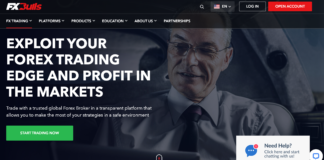 FXBulls broker homepage