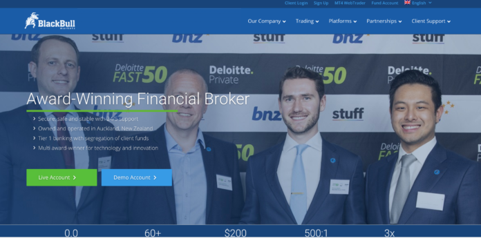 BlackBull Markets Homepage