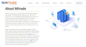 about mitrade