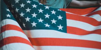 USA, flag, stocks