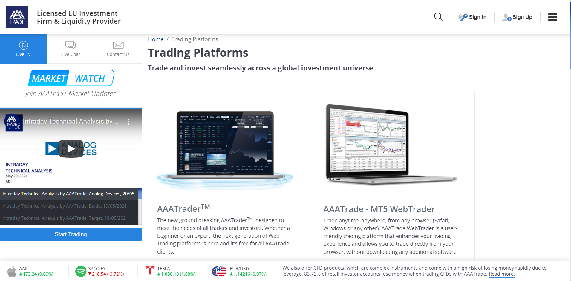 AAAtrader, platform | ForexMag AAATrader, platform