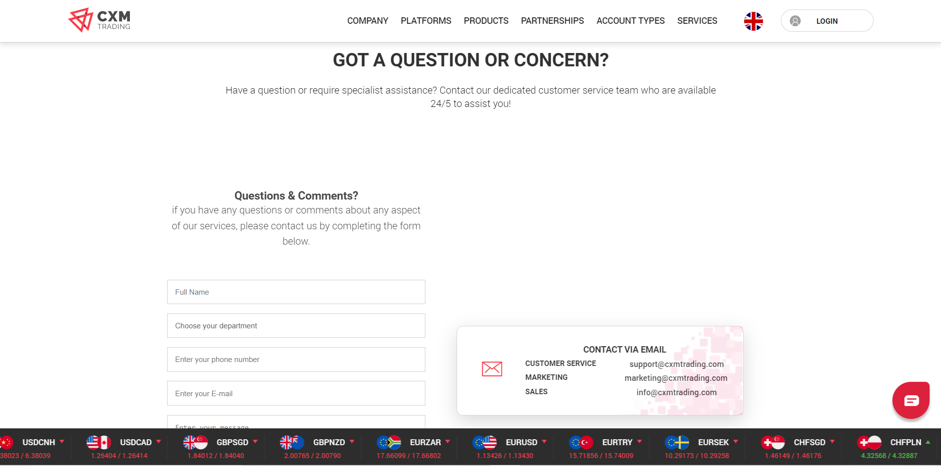 CXT contact | ForexMag CXT contact