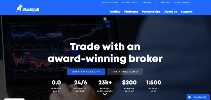 BlackBull Market front