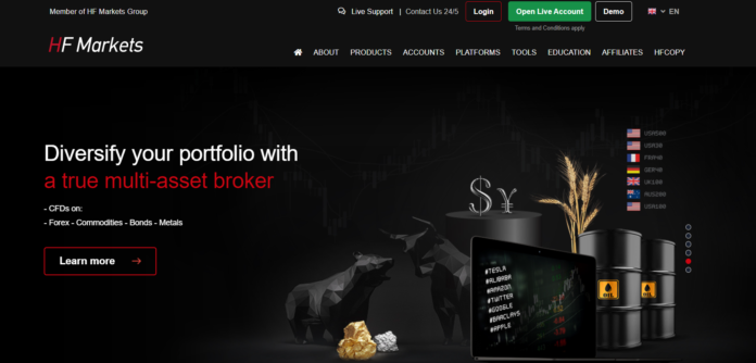 hf home HF Markets is an online broker that provides financial investment services to traders all over the world.
