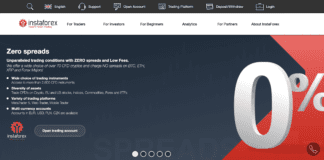 Instaforex homepage